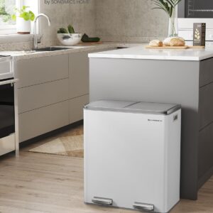 Trash Can 2 x 8 Gallon (2 x 30 L) Garbage Can for Kitchen-Free Shipping