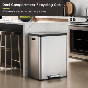 71WgNpzv5zL._SL1500_ EKO EcoCasa II 36L+24L Dual Trash Can with Recycle Bin