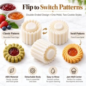 10 Pcs Creative Double-Ended Pastry Mold