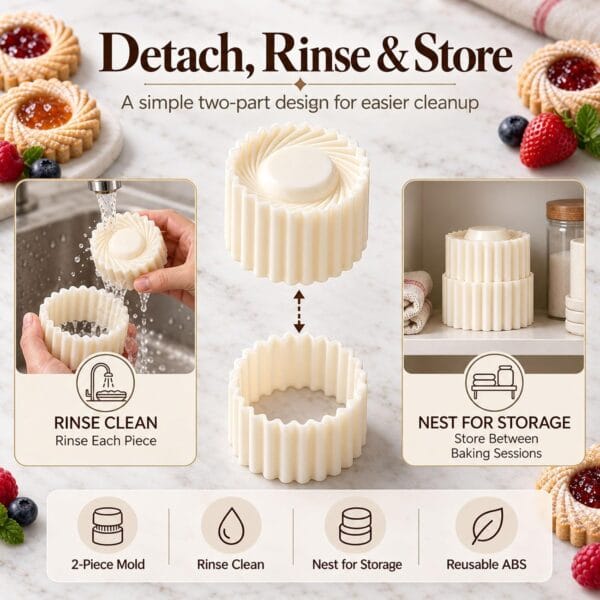 10 Pcs Creative Double-Ended Pastry Mold